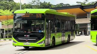 SG3469A SMRT Zhongtong N12 on 976 & SG1805B SMRT MAN A22 E6 on 188 at CCK Bus Int