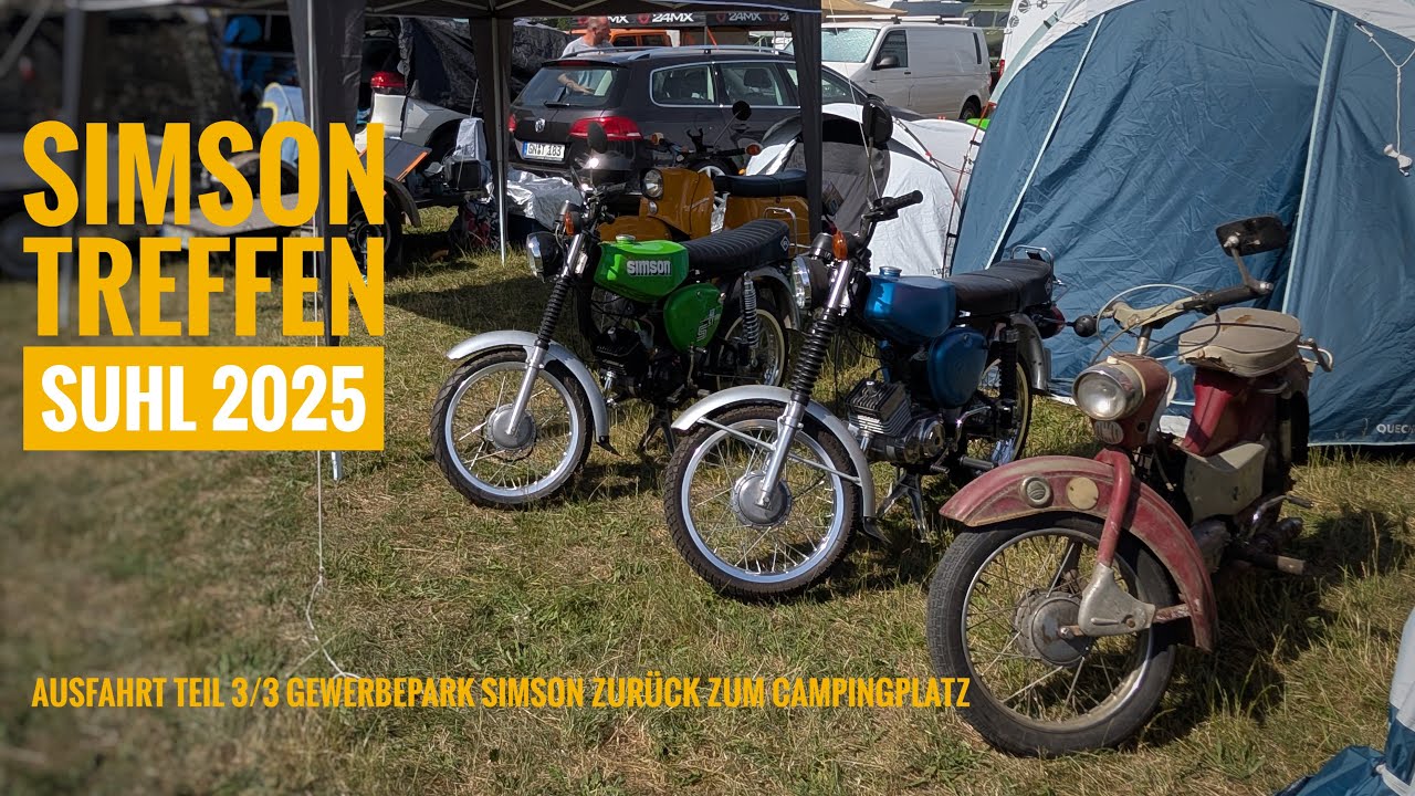 Simson Treffen Suhl 2025 | komplette Ausfahrt | Teil 3/3