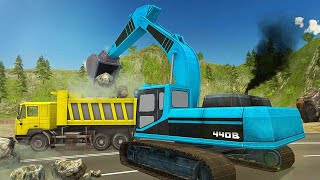 Heavy Excavator Rock Mining 3D - Stone Cutting Machines - Android Gameplay screenshot 4