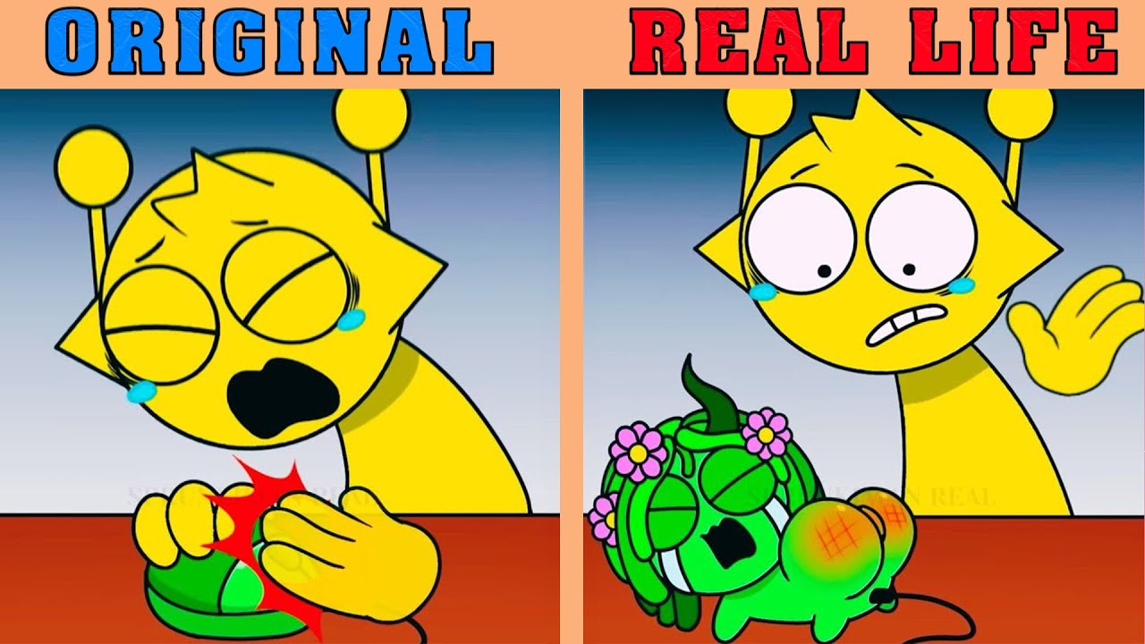 Simon Slaps the Mouse PHASE 1 vs PHASE 2 | Best TikToks of Incredibox Sprunki |REAL LIFE vs ORIGINAL