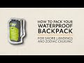 How to pack your waterproof backpack for shore landings and zodiac cruising