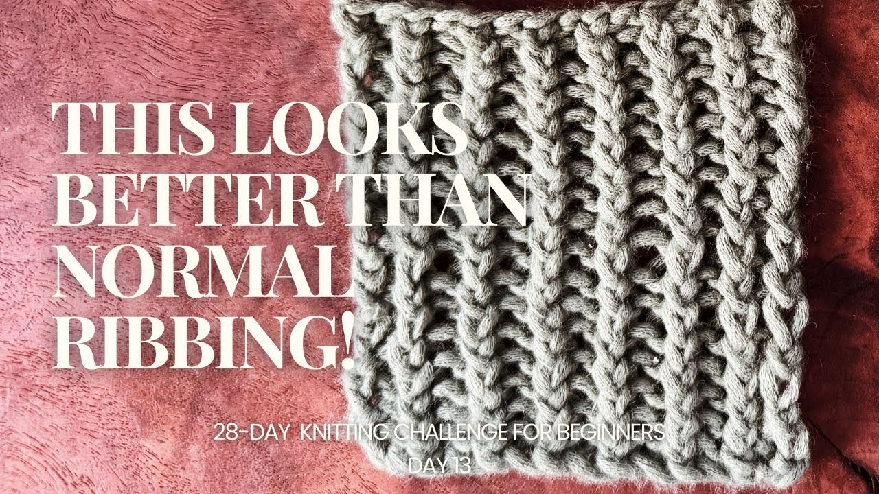 28-Day Knitting Challenge – Day 13: Knit Your Twisted Ribbing Coaster ...