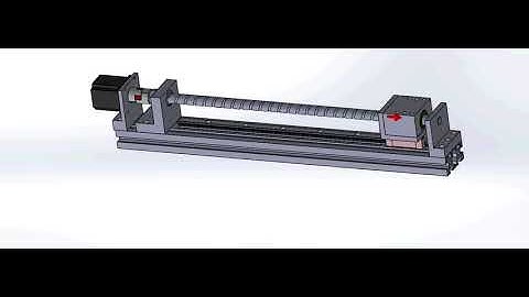 Mô phỏng vít me đai ốc bi trong solidworks ( ball bearings motions animation solidworsk)