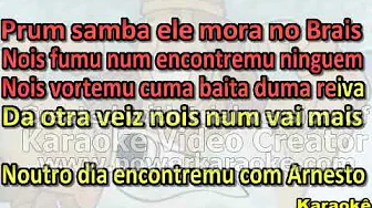 Karaokê Adoniran Barbosa Samba do Arnesto Karaokê Adoniran Barbosa Samba do Arnesto