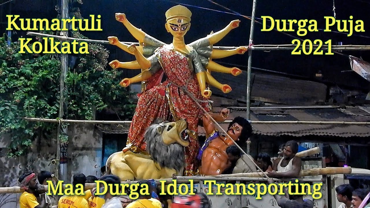 Kumartuli | Maa Durga Idol Transporting To Pandal 2021 | Kolkata | Durga Puja 2021