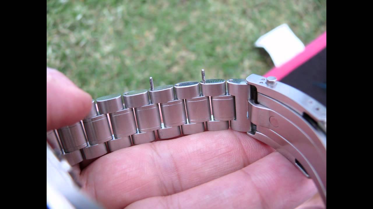 omega aqua terra bracelet adjustment