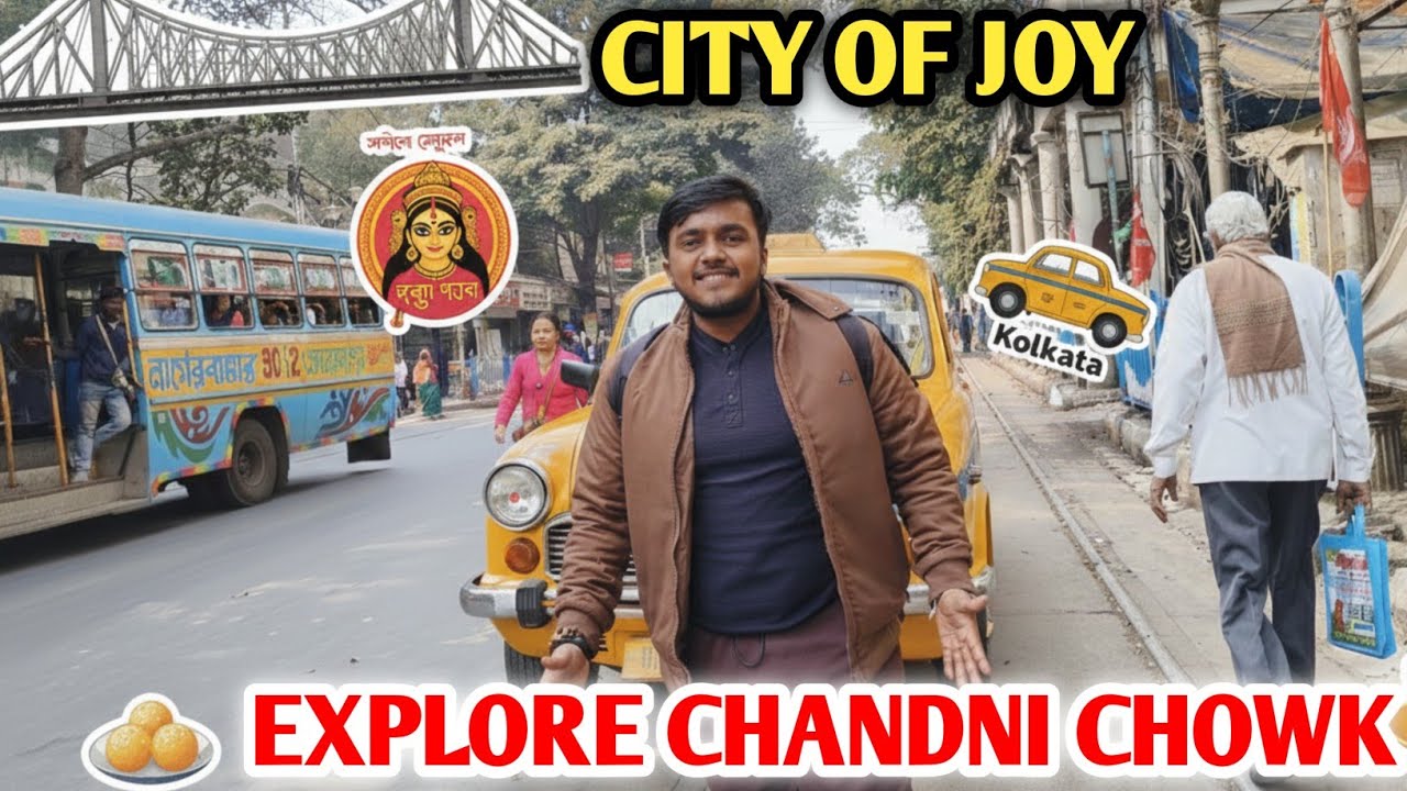 Finally 2K26 Ka Pahla Trip Kar Hi Liya😎Explore The City Of Joy Kolkata&Famous Market Chandni Chowk😱