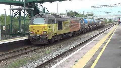 67023 & 67027 on the RHTT at Severn Tunnel Junction 27/10/21