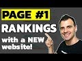 How to Rank on Google First Page (#1 Ranking with a NEW site)