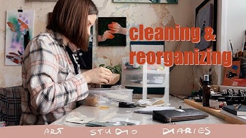 Art studio diaries: declutter and reorganise my creative space with me