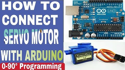 How to connect servo motor to arduino | 0 to 180 degree Rotation Control