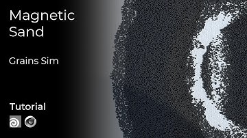 Magnetic Sand. Houdini Vellum Grains Tutorial. Project Files. C4D Octane Render