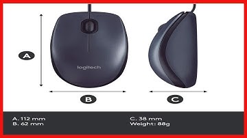 Logitech B100 Corded Mouse – Wired USB Mouse for Computers and laptops, for Right or Left Hand Use