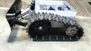 Snow plow tank chassis v1 robot RC tracked vehicle ripsaw