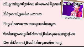 Video thumbnail of "HEBE TIEN Ni Jiu Bu Yao Xiang Qi Wo  Lyrics"