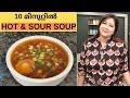 ഇനി വീട്ടിൽ ഉണ്ടാക്കാം 10 മിനുറ്റിൽ HOT & SOUR SOUP || Easy Hot and Sour Soup || Lekshmi Nair