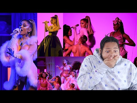 ARIANA GRANDE x LIVE AT THE 2020 GRAMMYS "IMAGINE, 7 RINGS, THANK U, NEXT" | REACTION !!