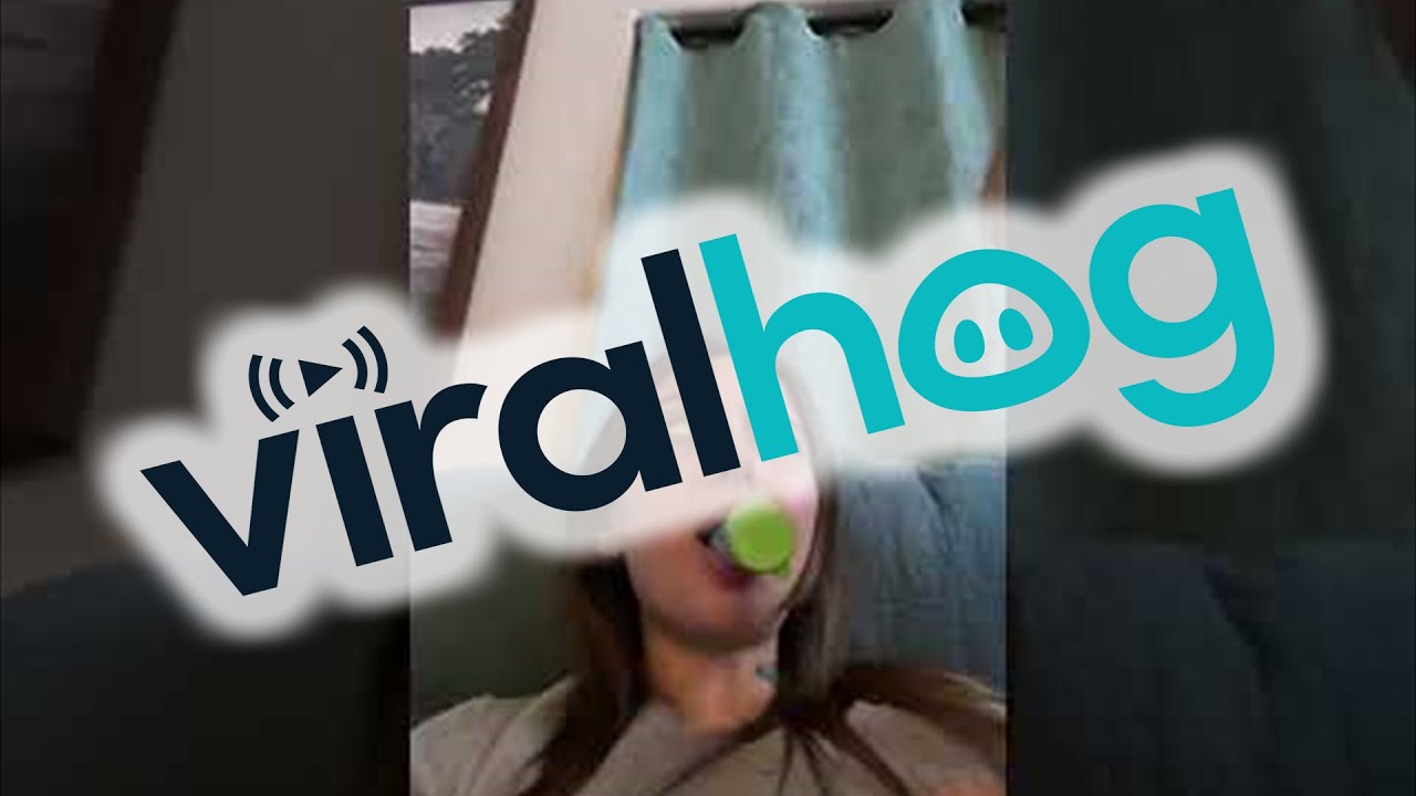 Toddler Misuses M&M's Mini Tube While Playing With Mom || ViralHog