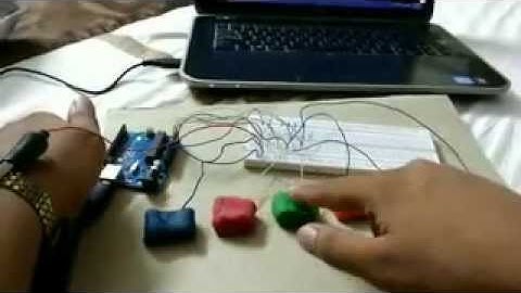 CLAY PIANO: Makey makey using Arduino Uno R3