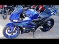 A MT03 COM ROUPA ESPORTIVA - OLHA SÓ A YAMAHA R3 AZUL