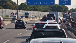 A6 - Chaos an der Ausfahrt Wiesloch in Fahrtrichtung Walldorfer Kreuz