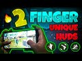 Top 3 custom hud for 2 finger player  hud for fast movement and headshot  better than 3 finger 