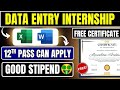 🛑Part Time - Data Entry Job | Remote Job I Anyone can Enroll 🔥