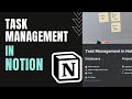 TASK MANAGEMENT IN NOTION | Creating a Task Management System in Notion to Manage Your Tasks