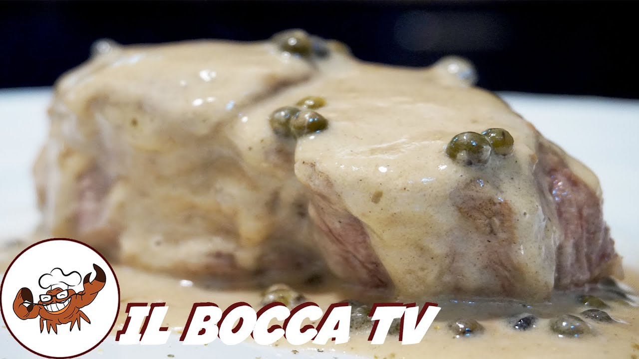 740 - Filetto al pepe verde, e il gusto ti sommerge! (secondo di carne tradizionale facile cremoso)