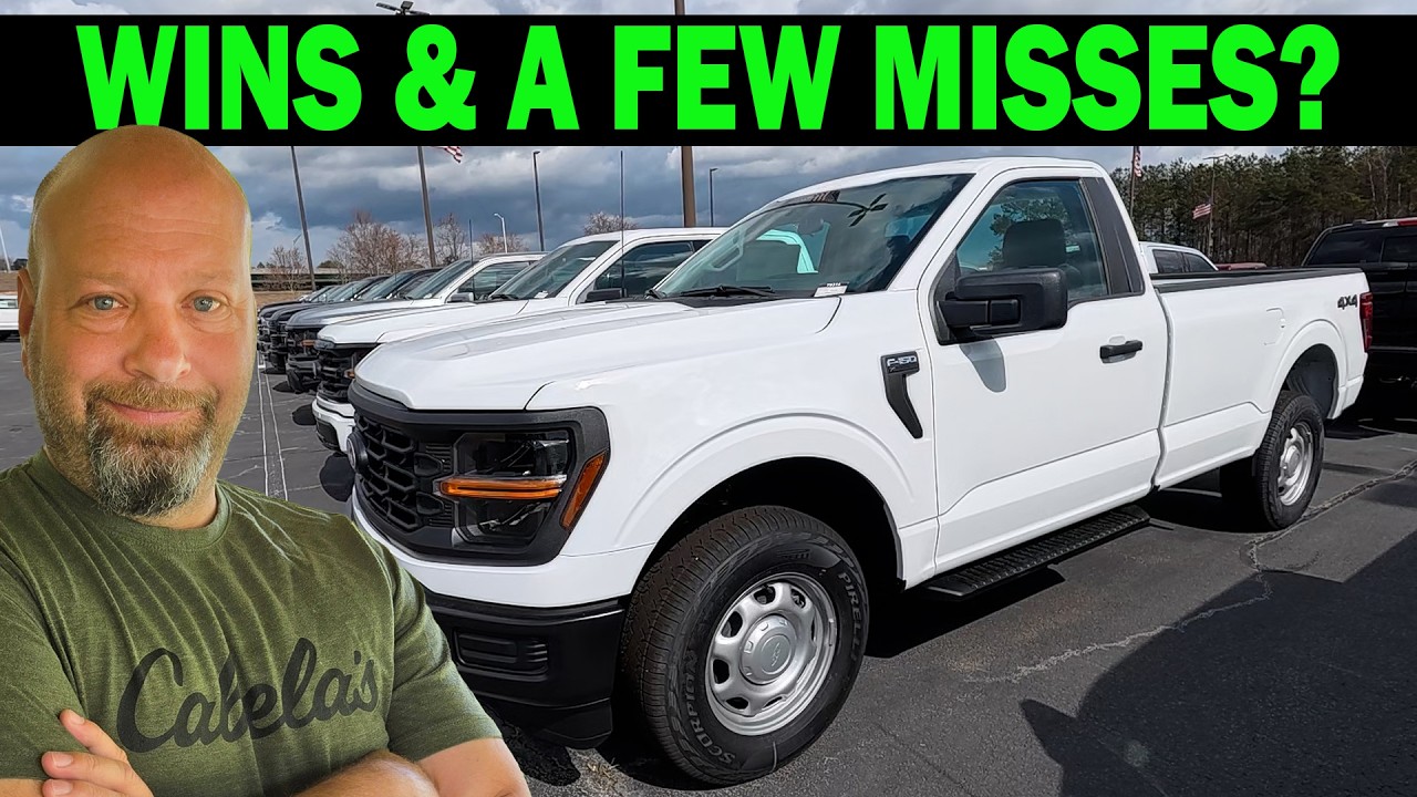 Обзор Ford F150 XL Long Bed 4x4 2026 года: внутри и снаружи.