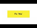 JavaScript Interview Question: Fix 'this'