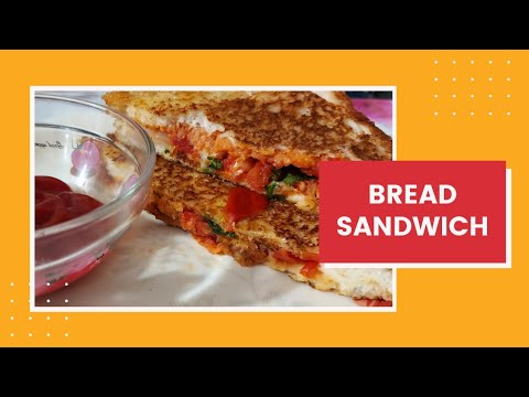 How to make Quick Bread Sandwich Recipe | Masala Bread Toast | Bread ...