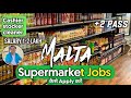 SUPERMARKET JOBS IN MALTA | HOW TO APPLY SUPERMARKET JOBS IN MALTA FROM INDIA & PAKISTAN | MALTA JOB