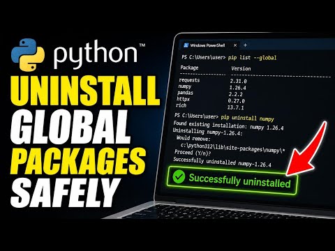 How to uninstall global Python packages safely - Quick Tutorial