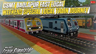 MUMBAI LOCAL TRAIN | 95227 MUMBAI CSMT - BADLAPUR FAST LOCAL | INDIAN TRAIN SIMULATOR screenshot 3