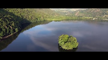 Auvergne, Murol, lac de Chambon, Drone, Phantom4, bande cinema