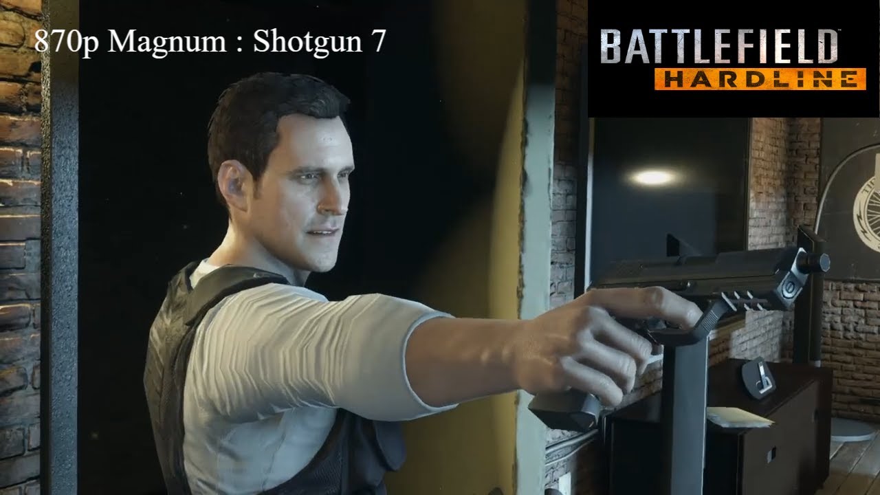 Battlefield Hardline 870P Magnum shotgun part 7 - YouTube