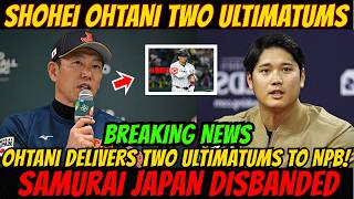 Ohtani Issues Two Ultimatums to NPB! Ibata Confesses, Samurai Japan Disbanded, Murakami Banned