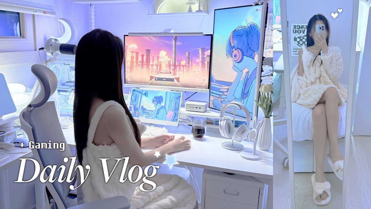 How I Film My Vlogs ✨|New Pajamas🛏️|4 Days of My Life|10K Subscriber Notice|Lost Ark,Genshin Impact