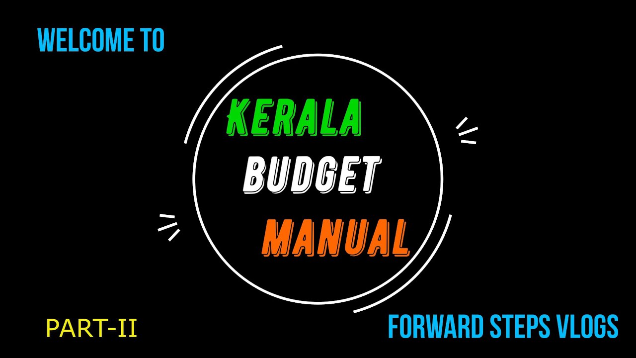 Kerala Budget Manual Part II