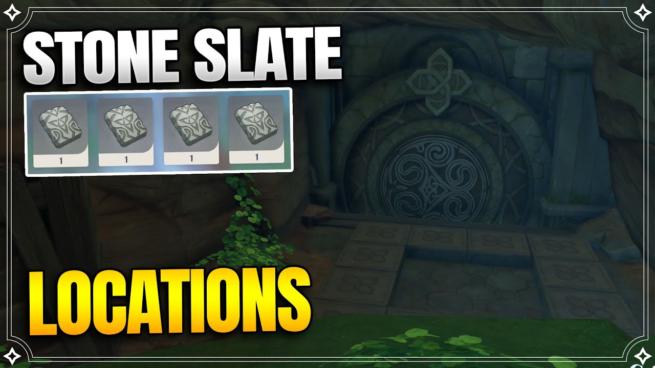 4 Old Stone Slate Locations | The Farmer'S Treasure  | World Quests And Puzzles |【Genshin Impact】