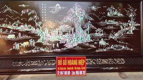 Bức tranh đồng quê khảm ốc singapore đắt nhất việt nam