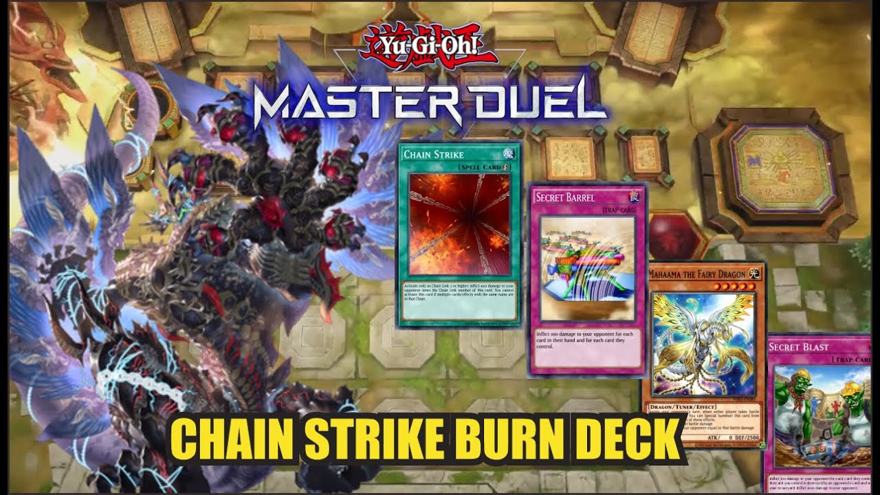 Chain Strike Burn Deck ~ Yu-Gi-Oh! Master Duel Season 39 - YouTube