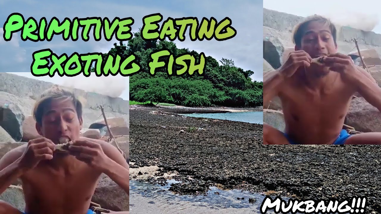 PRIMITIVE EATING EXOTIC FISH🐟 - YouTube