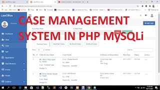 Case Management System in PHP MySQLi Source Code screenshot 5