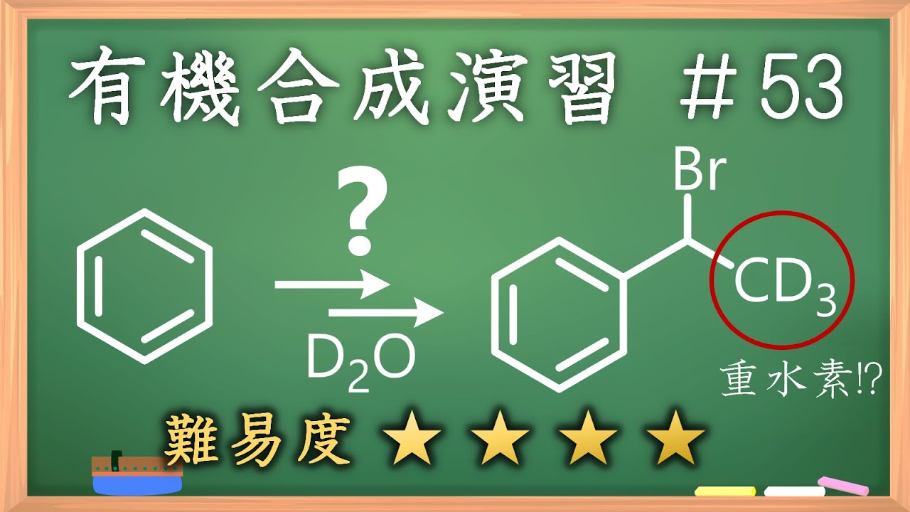 有機化学合成演習＃53：パズル感覚で有機化学センスを身につけよう