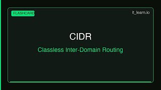 CIDR: Classless Inter-Domain Routing #Shorts