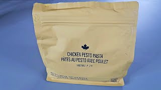 Tasting 2020 Canadian Military IMP MRE Individual Meal Pack Menu 21