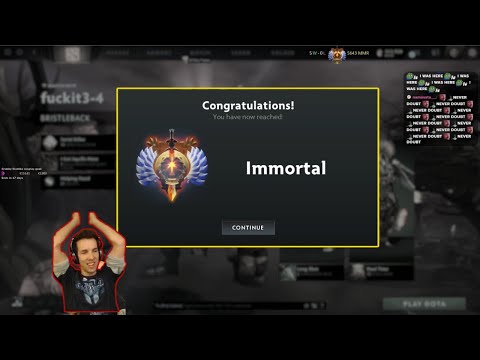 Grubby Reaches Immortal Rank after 413 Days of Playing Dota 2