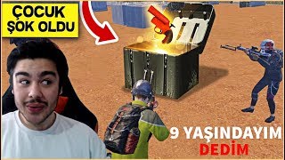 9 Yaşındayım Dedim Efsane Oynadım Şok Oldu Troll - Pubg Mobile